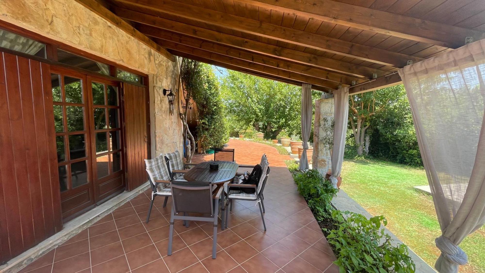 Villa Skine With Private Pool And Garden ハニア エクステリア 写真