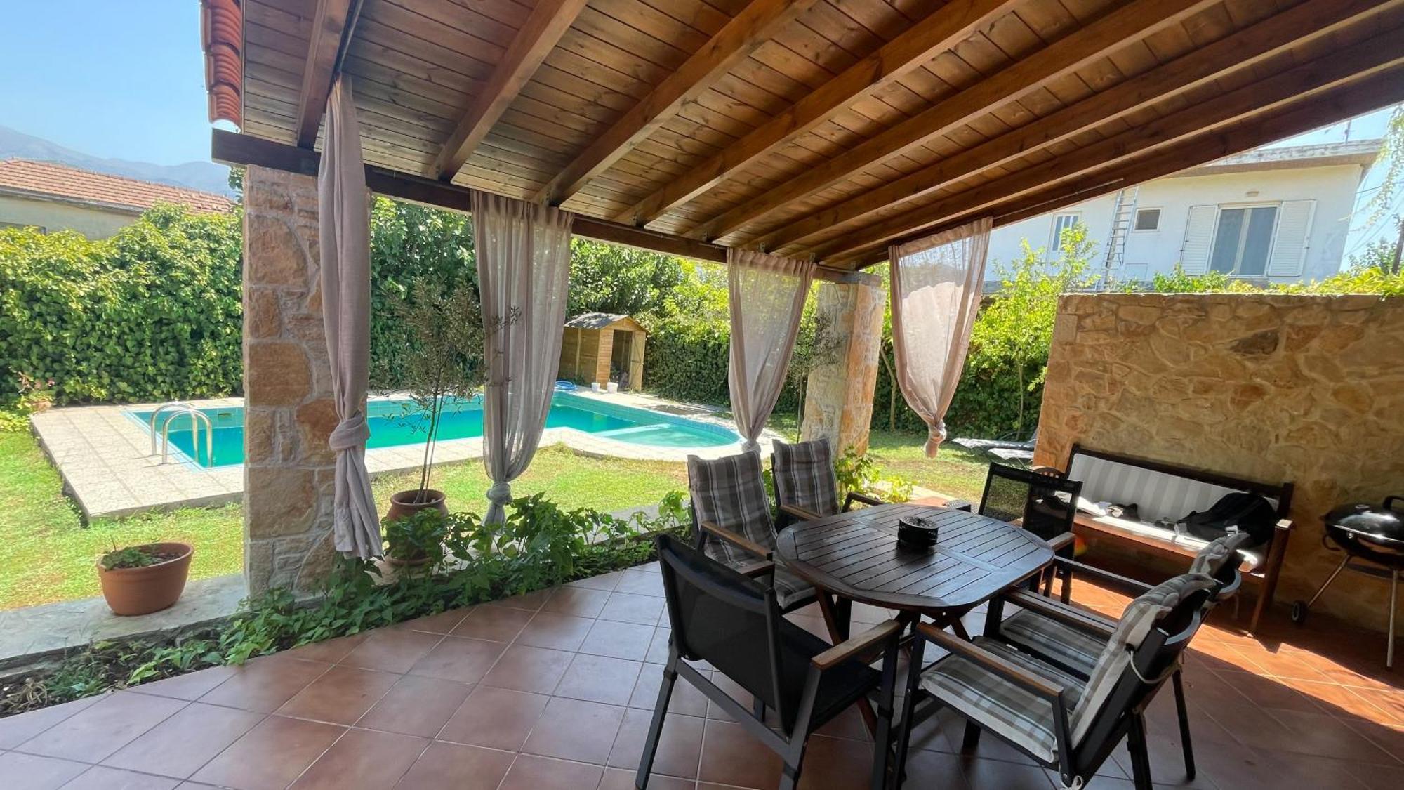 Villa Skine With Private Pool And Garden ハニア エクステリア 写真