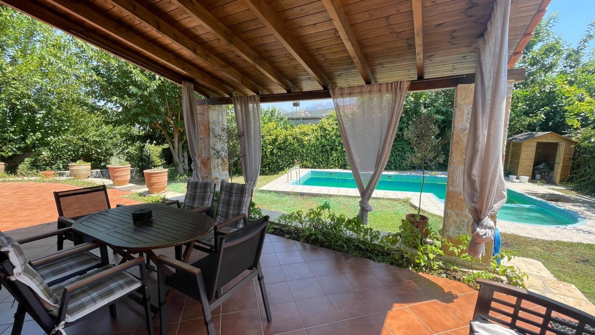 Villa Skine With Private Pool And Garden ハニア エクステリア 写真